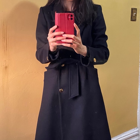 Italian wool coat Zara - Black size S - Picture 5 of 5
